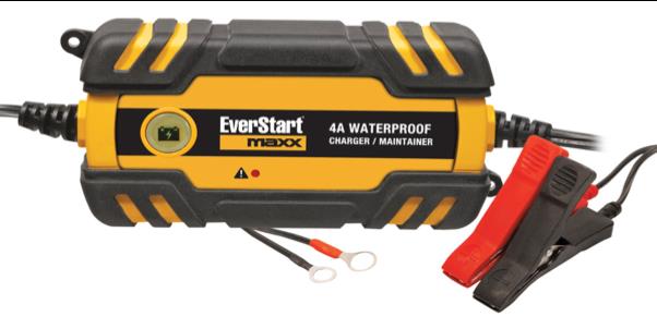 Everstart Maxx 4 Amp Waterproof 12v Automotive and Marine Battery Charger (BC4WE)
