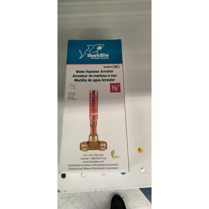 SharkBite Water Hammer Arrestor 1/2" Part 22630LFZ  Copper and Brass New /Opened