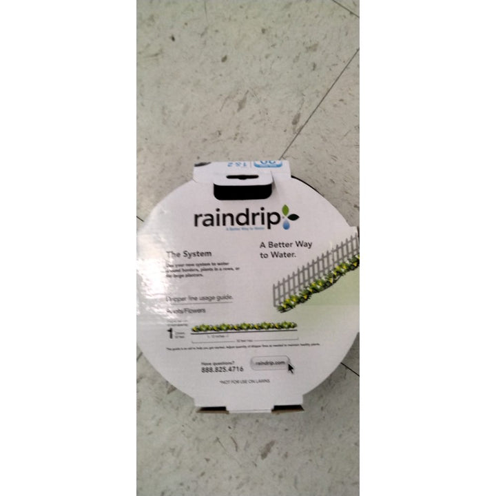 Raindrip R280DT Drip-A-Longâ„¢ 1/4 in. Dripline Kit includes 50 feet of 1/4-Inch Dripline preassembled with 1/2 GPH drippers, 5 Barbed Tees, 5 Barbed Elbows, 5 Barbed Couplings, 5 End Plugs