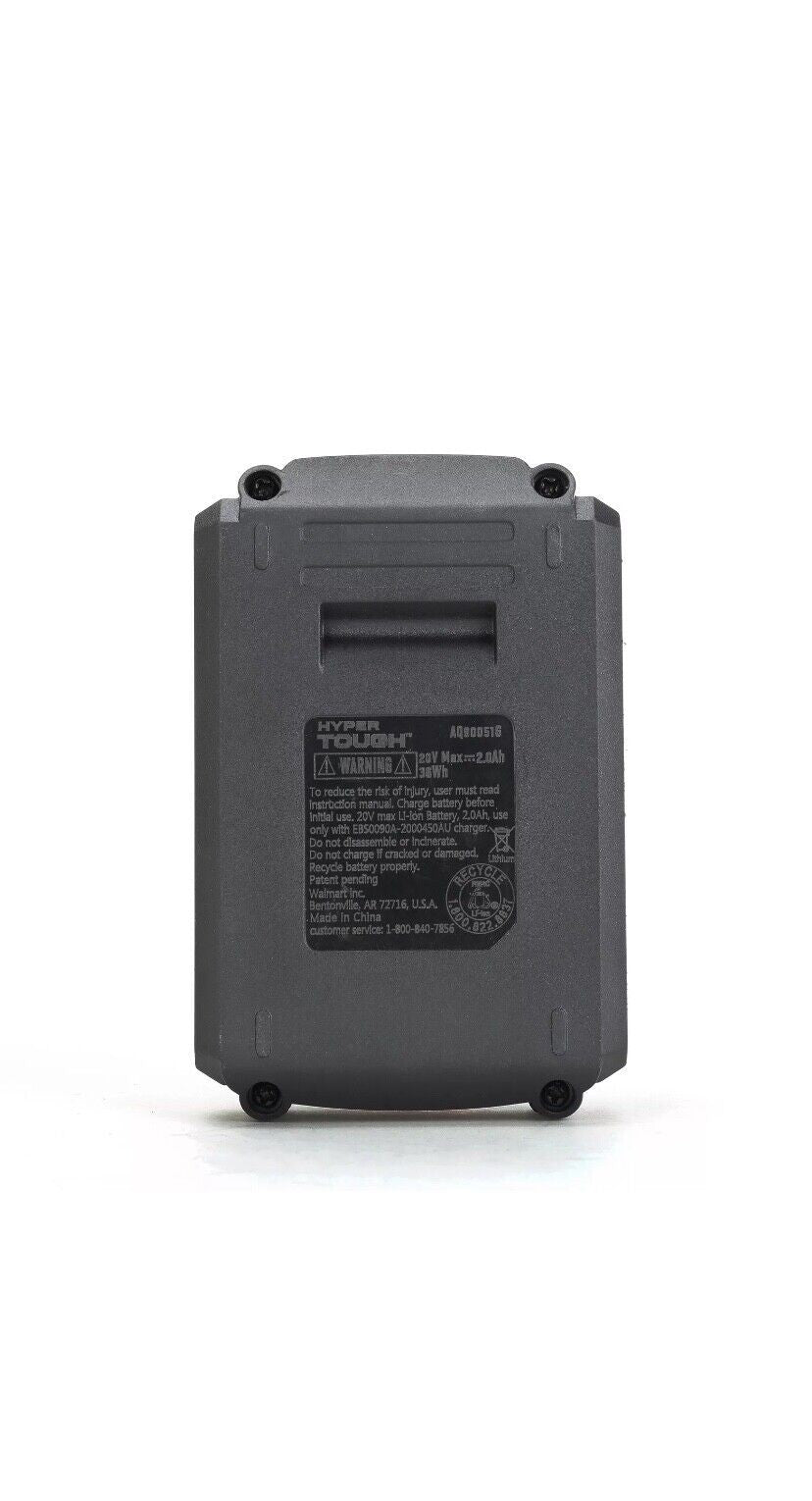 Hyper Tough 20V Max 2.0Ah Lithium-Ion Battery Pack with USB-a and USB-C Ports