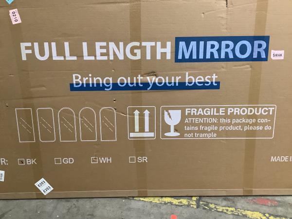 Full Length Mirror - Bring Out Your Best - Framed Mirror Retail $150.00