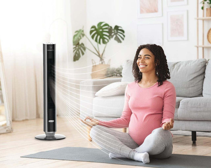 Lasko 40â€ WhisperForce DC Technology Tower Fan  29 Ft/s Airflow  Remote  Black  TDC401  New