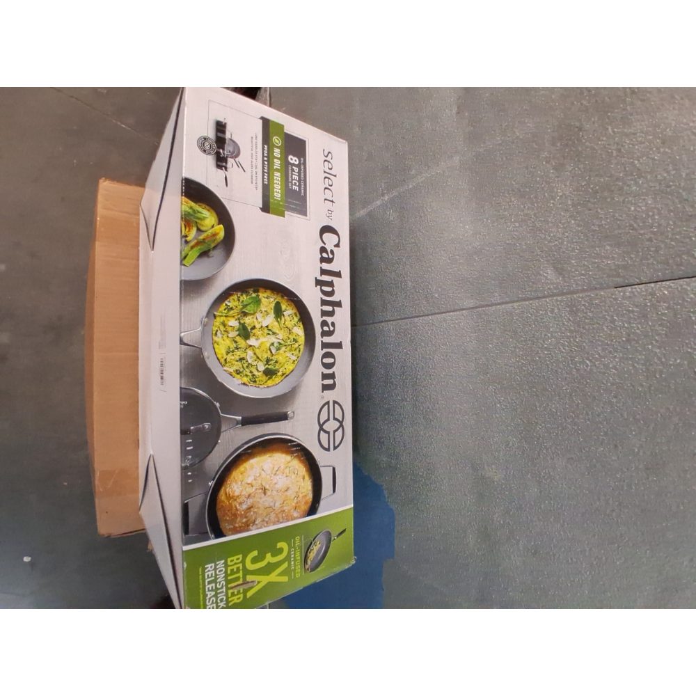 Select by Calphalon™ Oil-Infused Ceramic Nonstick 8-Piece Cookware Set PFOA/PTFE Free Retail $211.00