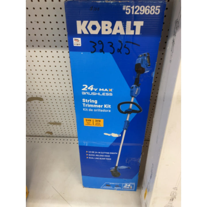 Kobalt | 24V Max Cordless Brushless Electric Motor String Trimmer with 4 Ah Lithium-Ion Battery Included | Rona