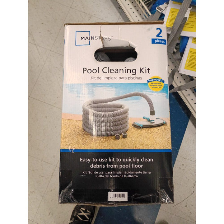 Mainstays Cleaning Kit for Pools - Two Piece - Teal & Grey & White