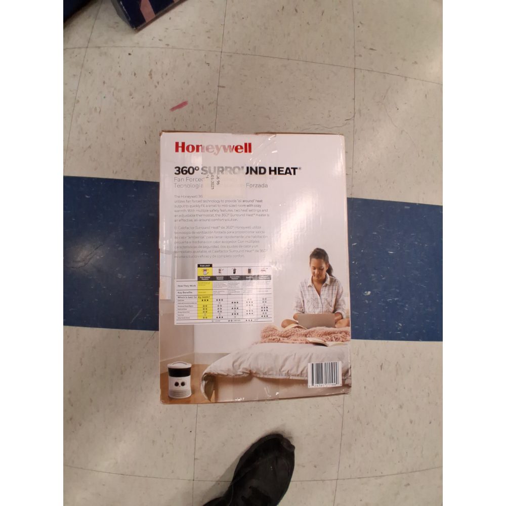 Honeywell 360 Surround Space Heater, White, HHF360W