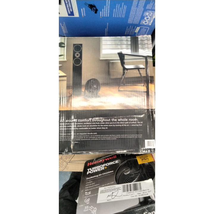 Vornado 62 Whole Room Air Circulator Fan with 3 Speeds  Black