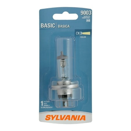 Sylvania 9003 Basic Halogen Headlight Bulb  1 Pack  Compatible with Multiple Cars