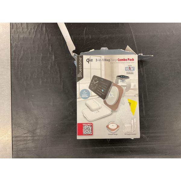 Bluestone 3-in-1 MagCharge Combo Pack - Magnetic Wireless Charger Stand Retail $35.00