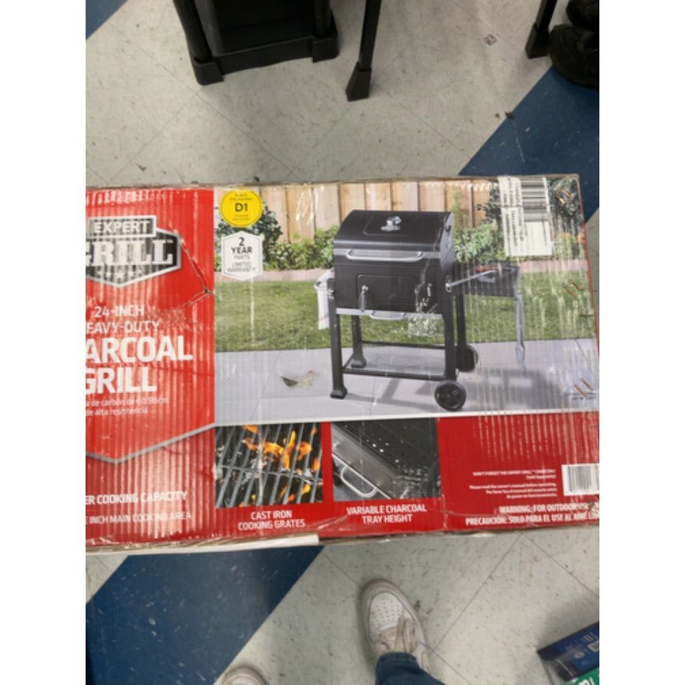 Expert Grill Heavy Duty 24-inch Charcoal Grill  Black