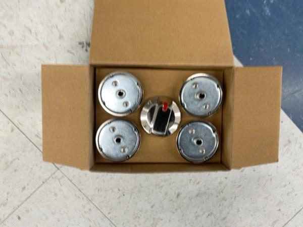 Unbranded Oven Range Knobs - Replacement Parts, Silver, Black, Red Accents Retail $35.00