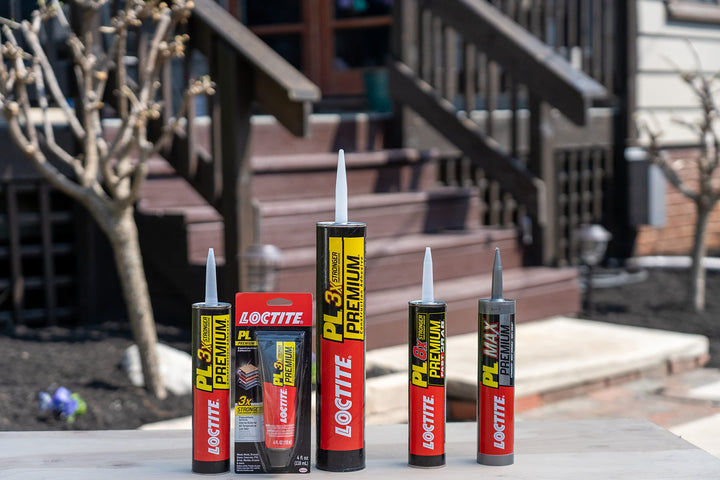 Loctite PL Premium Polyurethane Construction Adhesive, 4 fl oz Squeeze Tube, 1 Pack - Versatile Construction Glue for Wood, Concrete, Stone, Metal & More