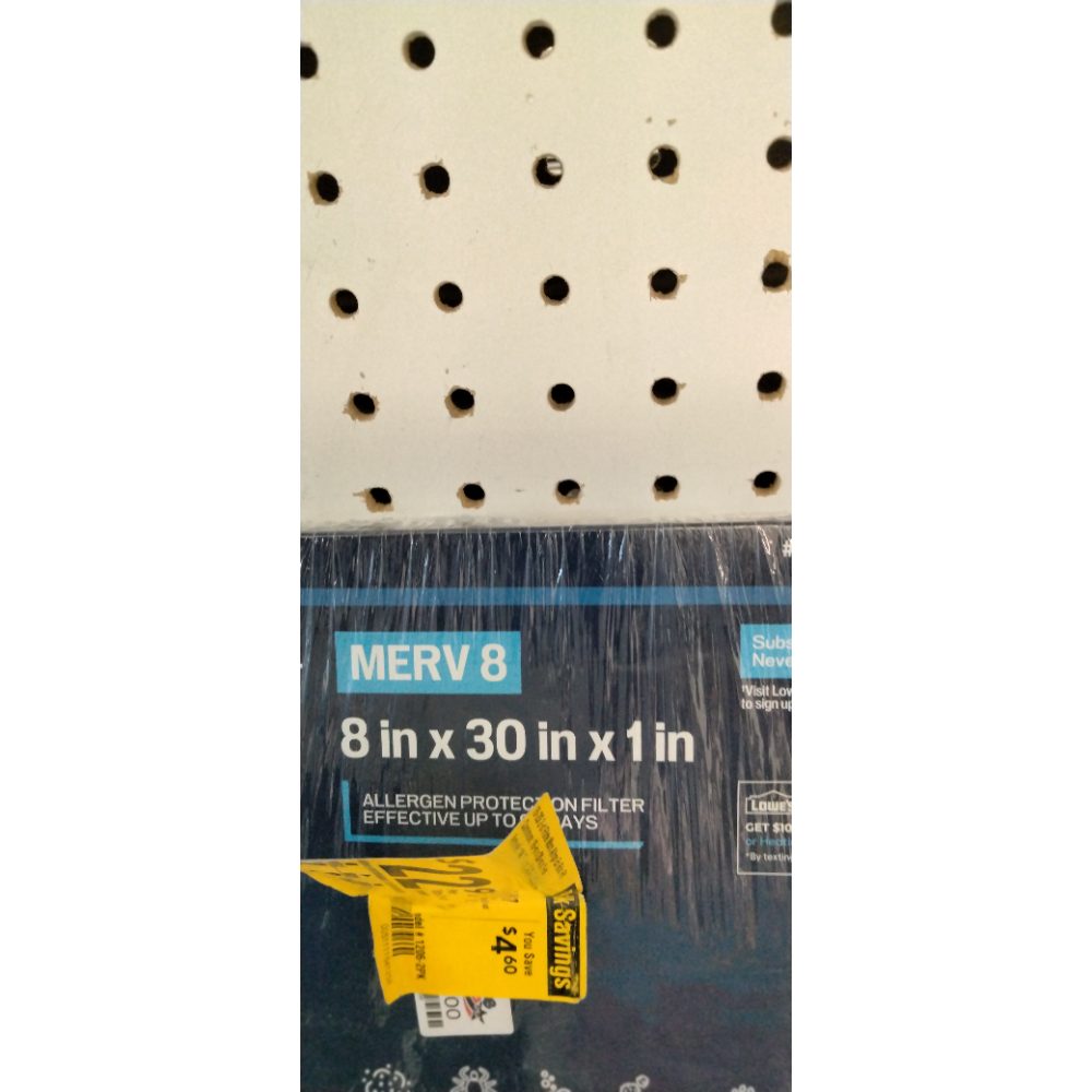 MERV 8 - Air Filter, 8 in x 30 in x 1 in