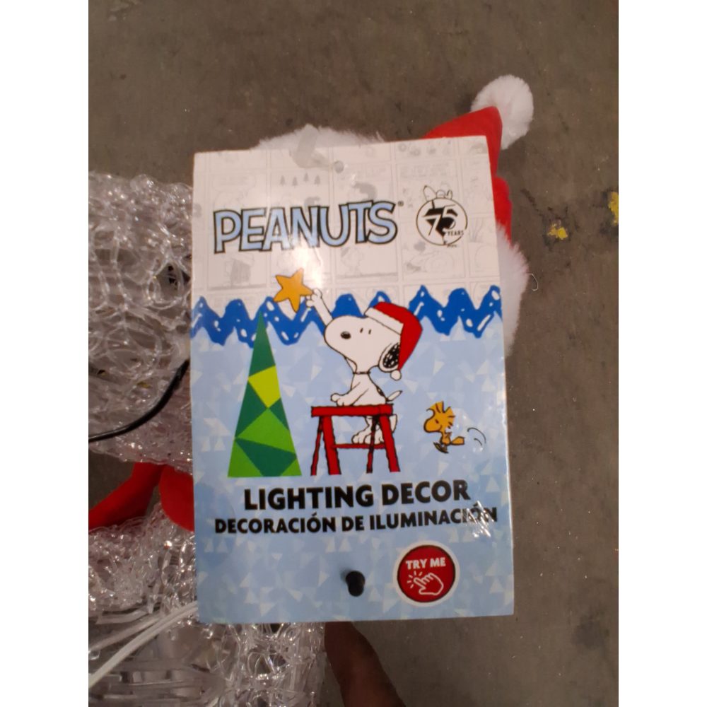 Peanuts Snoopy Lighting Decor - Christmas, Holiday, Light Up Retail $25.00