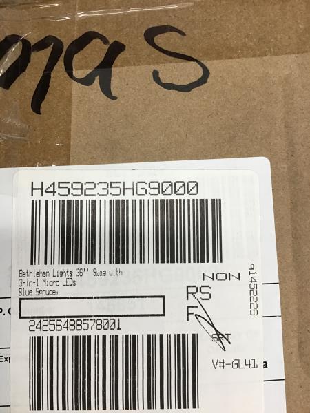 Bethlehem Lights 35" Swag with 3-in-1 Micro LEDs - Blue Spruce Retail $45.00