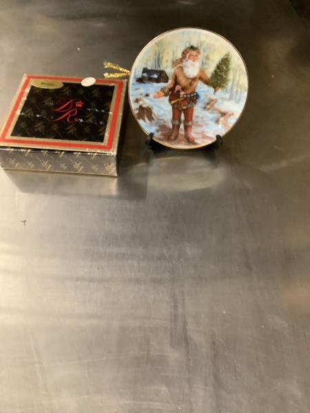 Duncan Royale History of Santa Claus Pioneer Limited Edition Plate Retail $24.99