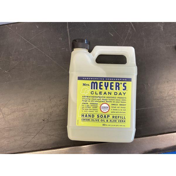 Mrs. Meyer's Clean Day Hand Soap Refill - Lemon Verbena, 33 fl oz, Olive Oil & Aloe Vera