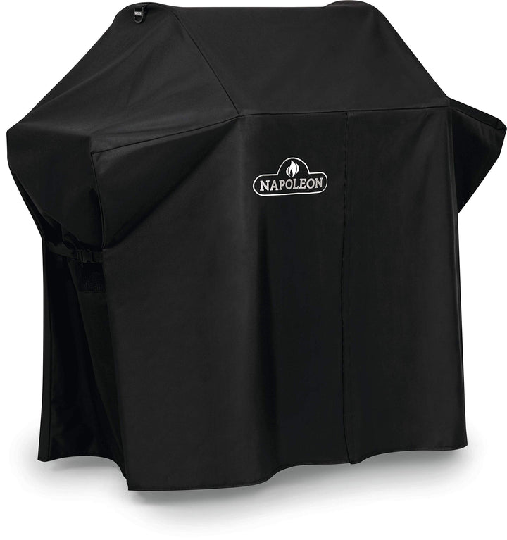 Napoleon Premium BBQ Grill Cover for Rogue 425 Series, Black, Water Resistant, UV Protected, Air Vents, Velcro Closure