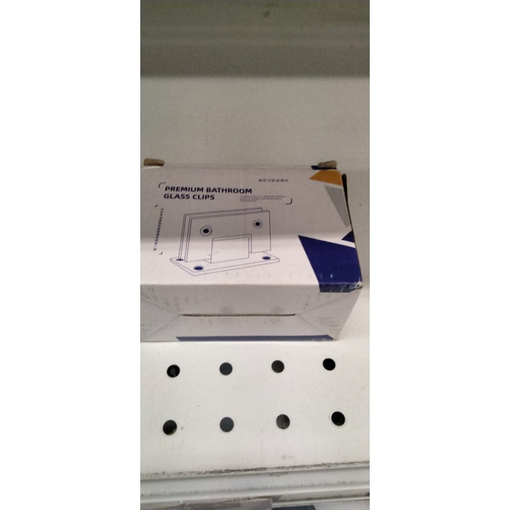 Heavy Duty 90 Degree Glass Door Cupboard Showcase Cabinet Clamp Glass Shower Doors Hinge Replacement Parts Wall-to-Glass (Black)