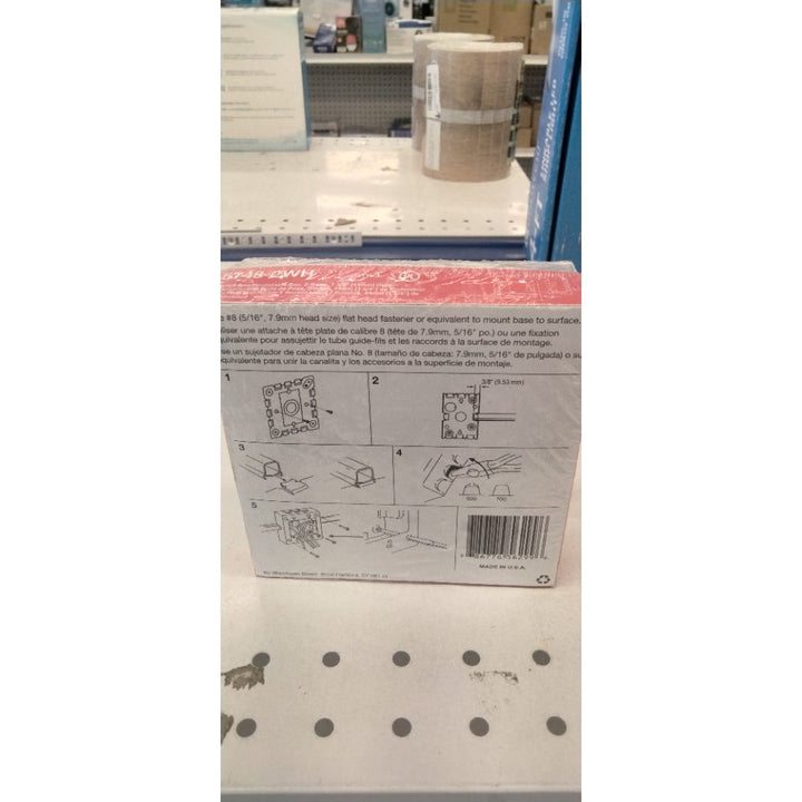 Wiremold 5748-2WH STL Device Box 2G White