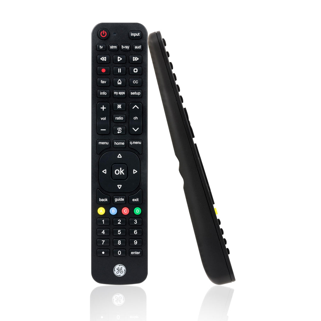 GE 4-Device Replacement Remote for LG Compatible with LED LCD HD UHD 4K HDR Smart TVs Plus Universal Remote Control Function for Streaming Players, Sound Bars, Blu-ray, DVD, and More, 57818