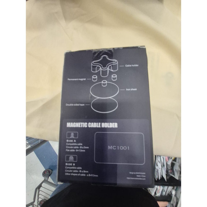 Magnetic Cable Holder MC1001 - Cable Organizer, Magnetic Design, Double-Sided Tape