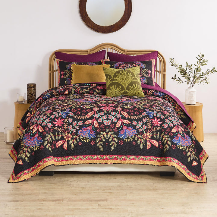 Greenland Home Fashions Jessa Vintage Boho Quilt Set, 3-Piece King/Cal King