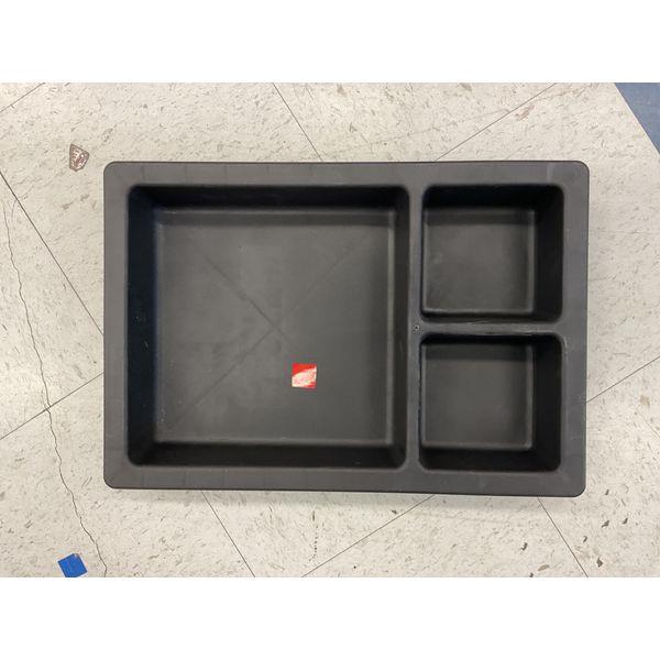Dinex Compartment Tray - Durable, Black Plastic, Divided