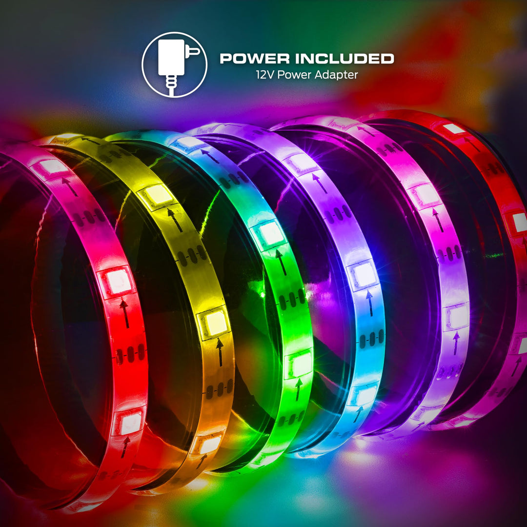 Monster Smart RGB+IC LED Strip Lights 25ft â€“ Sound Reactive Strip Lights for Bedroom, App & Voice Control, RGB Light Strip for Room, Alexa Google Home, Razer Chroma Sync - 230 RGB+IC LED Lights