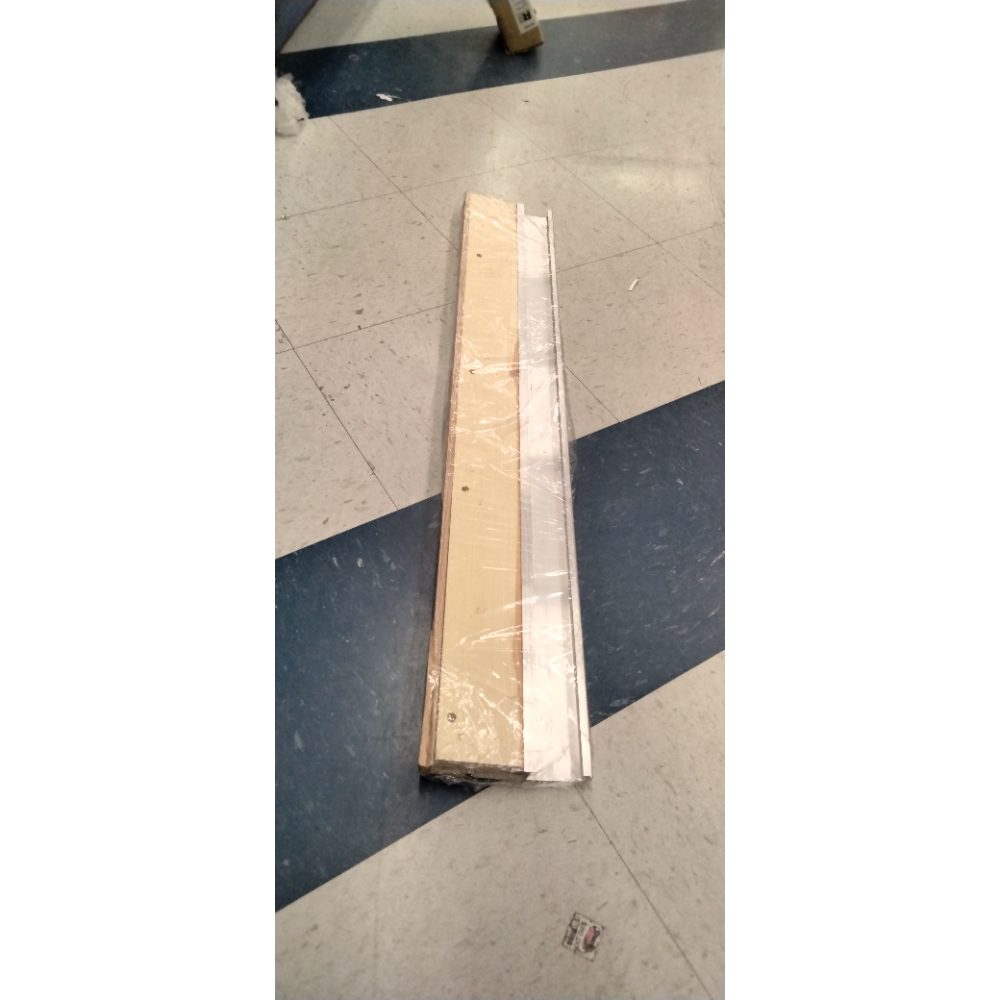 M-D Building Products 78600 5-5/8 in. x 1-1/8 in. x 36 in. Silver Adjustable Aluminum & Hardwood Threshold Kit - Versatile Solution for French and Exterior Doors