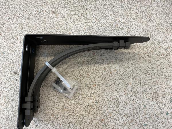Allen + Roth 9.02-Inches L X 0.98-Inches W X 6.5-Inches D Black Shelf Bracket Retail $20.00