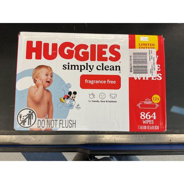 Huggies Simply Clean, Fragrance Free - Baby Wipes, 864 Count, Limited Edition