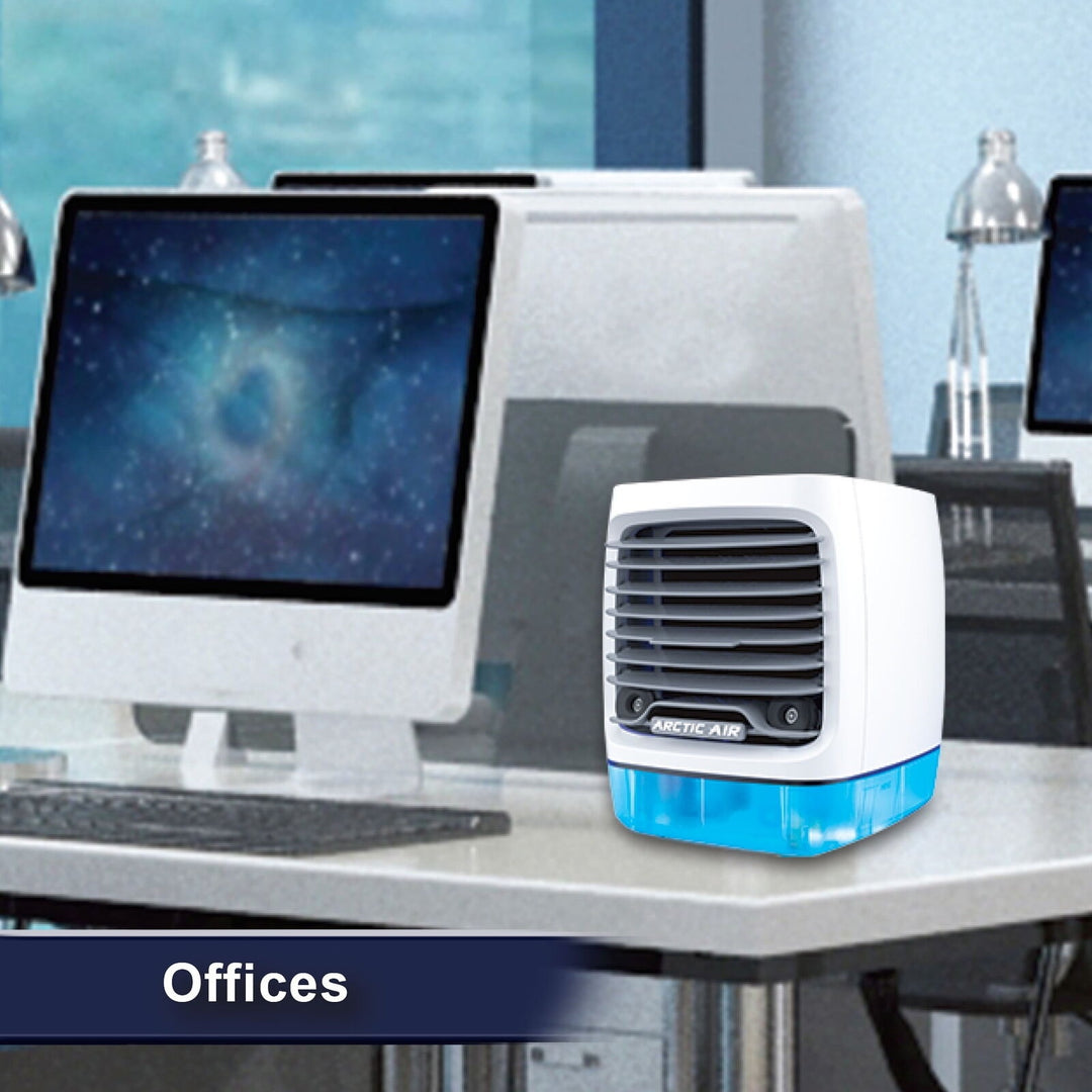 Arctic Air Chill Zone Evaporative Air Cooler  Portable Cooler with 4 Fan Speeds  LED Night Light