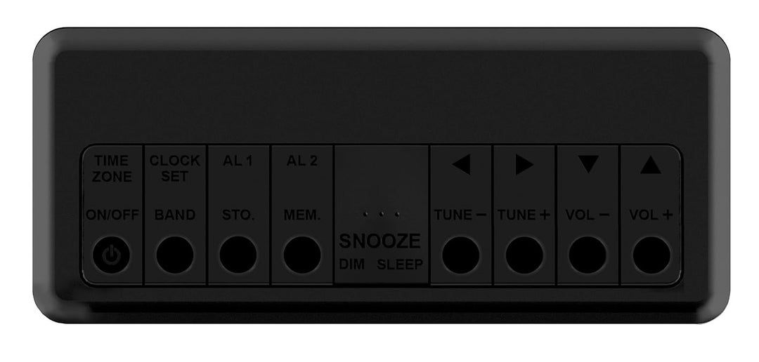 Emerson CK2023AM/FM Dual Alarm Clock Radio with 0.6" Blue LED Display, 4-Level dimmer, and Wake to Radio/Buzzer Alarm, Black