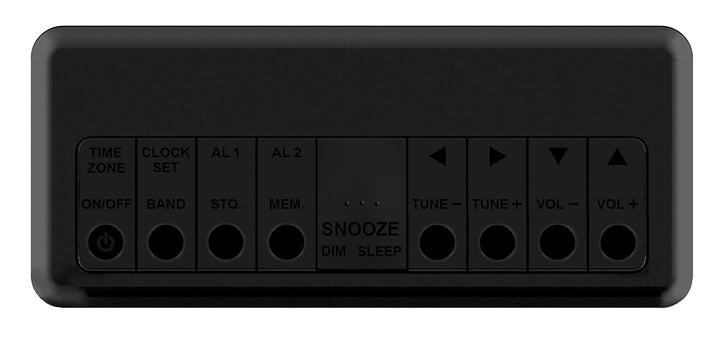 Emerson CK2023AM/FM Dual Alarm Clock Radio with 0.6" Blue LED Display, 4-Level dimmer, and Wake to Radio/Buzzer Alarm, Black