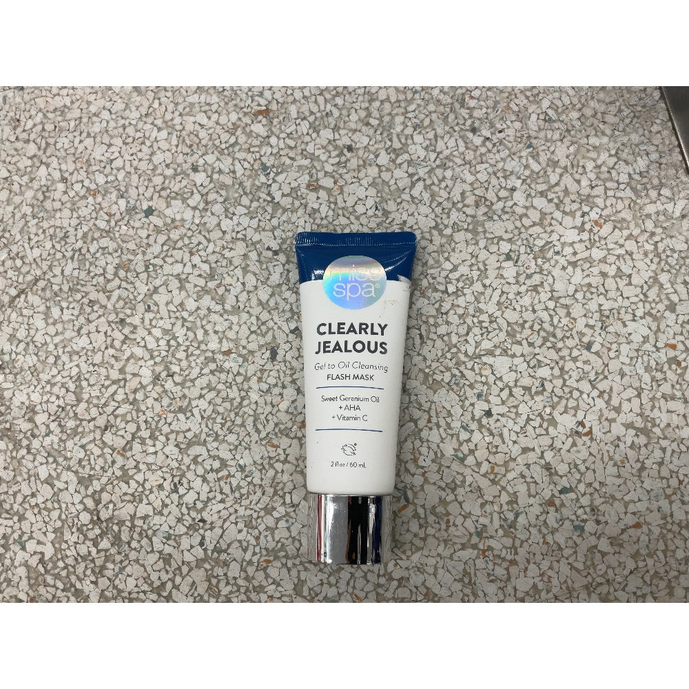 Miss Spa Clearly Jealous Gel to Oil Cleansing Flash Mask - Sweet Geranium Oil, AHA, Vitamin C