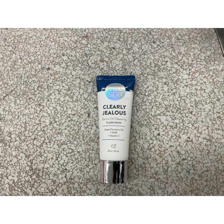 Miss Spa Clearly Jealous Gel to Oil Cleansing Flash Mask - Sweet Geranium Oil, AHA, Vitamin C