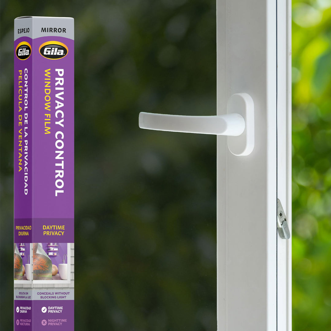 Gila Privacy Mirror Adhesive Residential DIY Window Film Heat Control Glare Control 3ft x 15ft (36in x 180in)