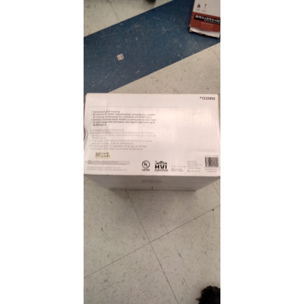 Ventilation Fan 1.5-Sone 100-CFM White Decorative Lighted Bathroom Fan (OPENBOX)