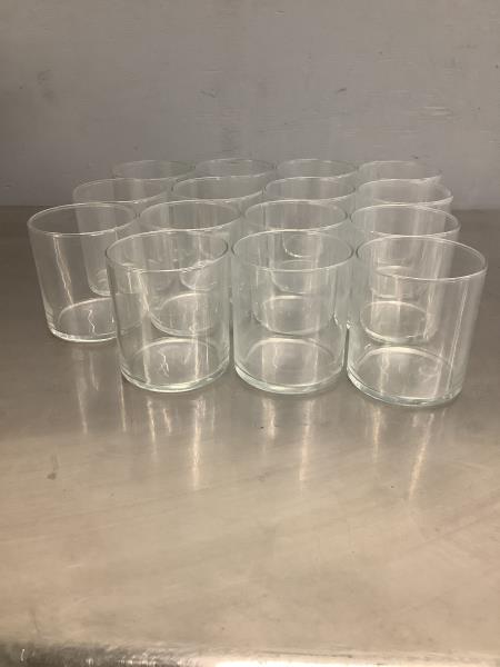 Clear Glass Tumbler Set - 15 Piece Retail $35.00