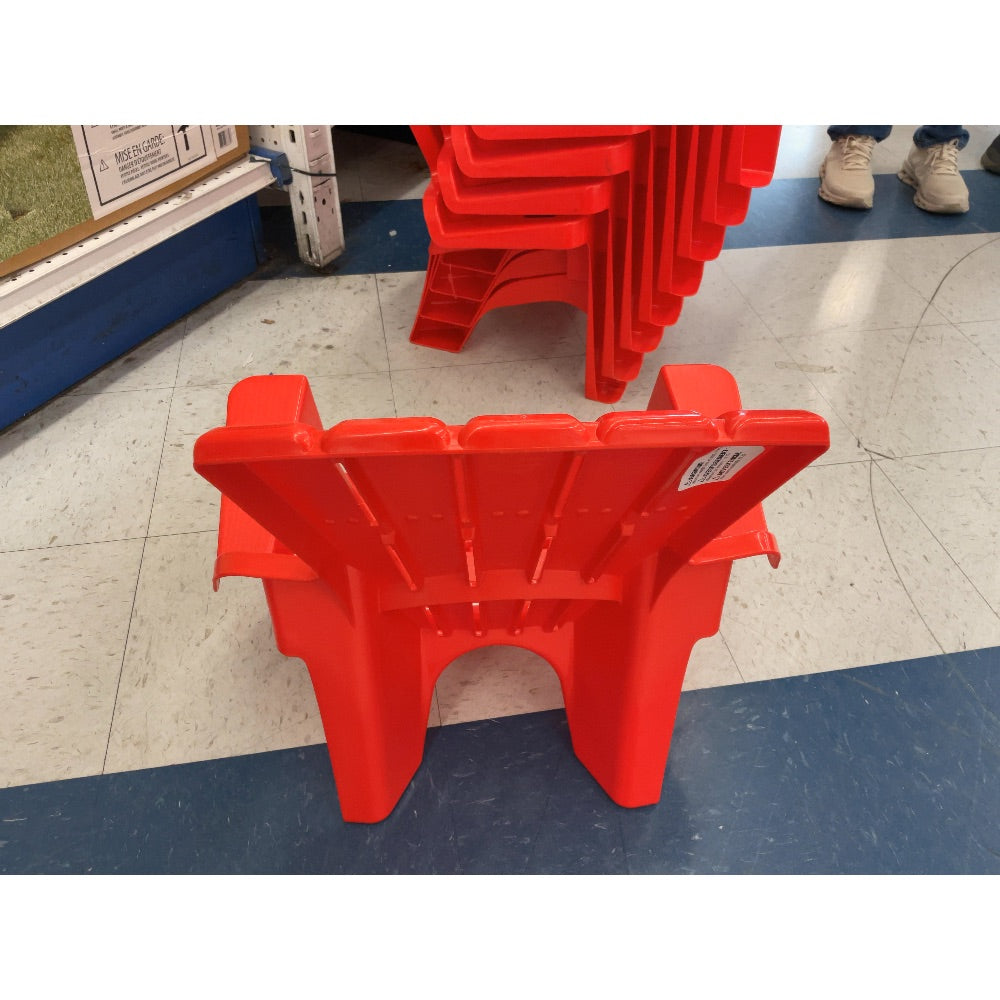 Adirondack Kids Chair - Red, Plastic, Outdoor Seating