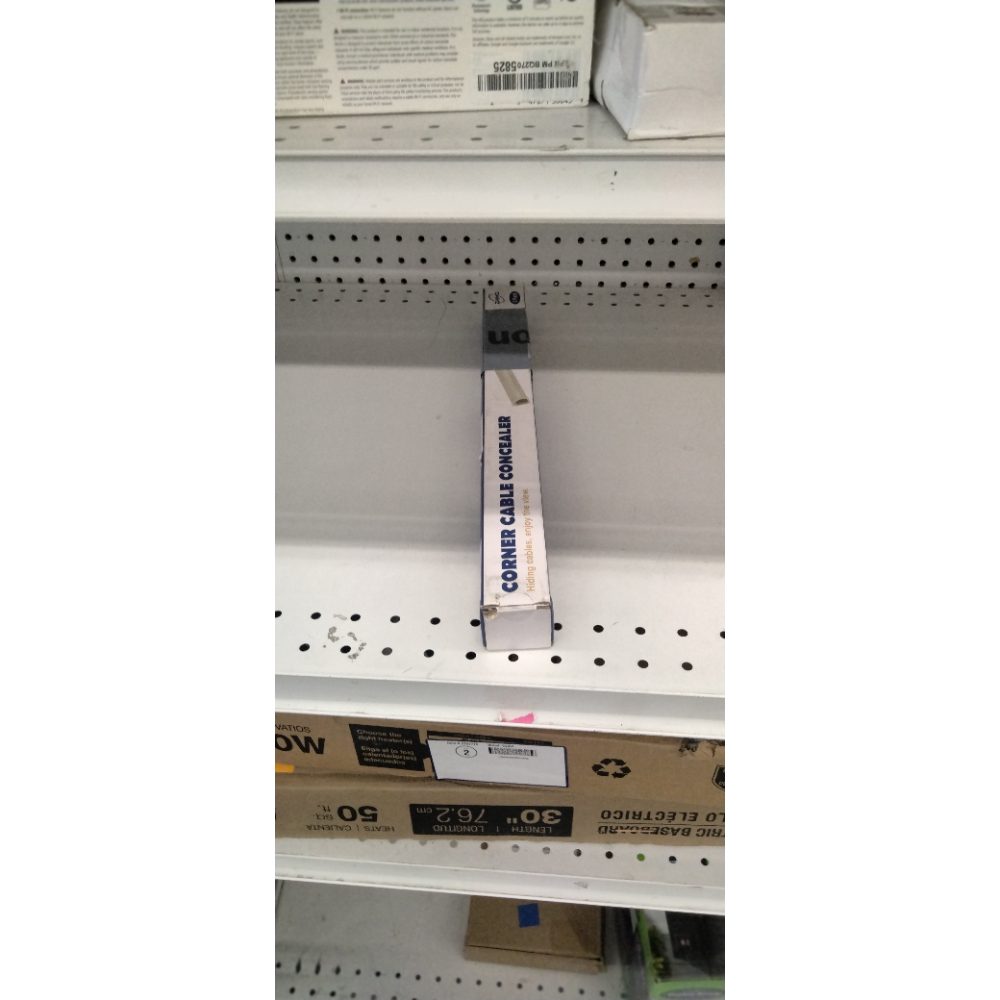 85in Corner Cable Concealer, One-Cord Corner Duct, Paintable Corner Cord Cover, Cable Management Channel for Wall Corner, Floor Baseboard, Ceiling - 5 X L 17in, Beige