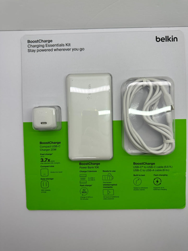 Power Bank, Belkin Boost Charge 20W Wall Charger with 10k, 3.7X Faster