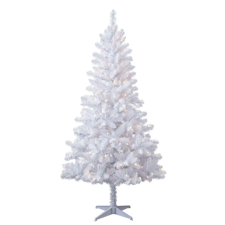 6.5ft Prelit White Madison Pine Artificial Christmas Tree Color-Changing LEDs Retail $99.00