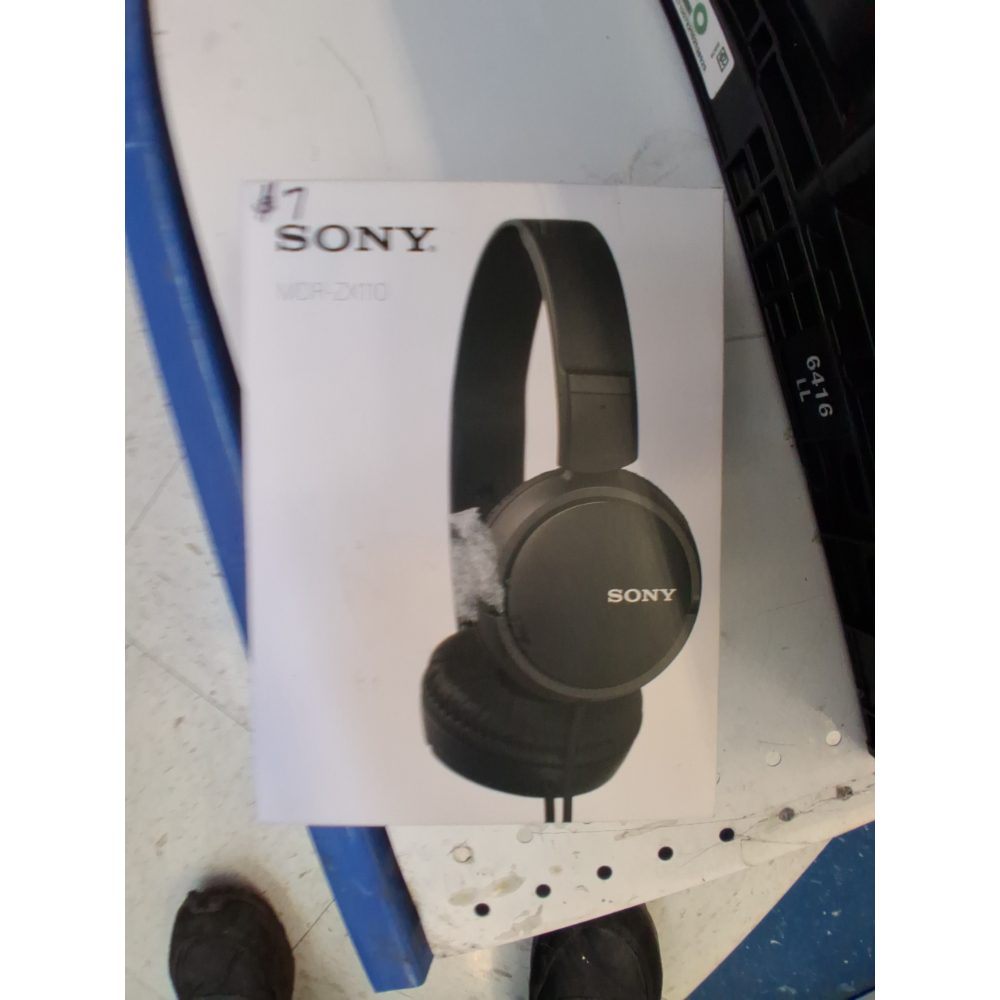 Sony ZX Series Wired On-Ear Headphones, Black MDR-ZX110