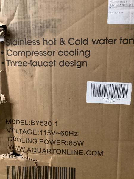 VECYS BY530-1 Bottom Loading Hot, Normal & Cold Water Dispenser Retail $200.00
