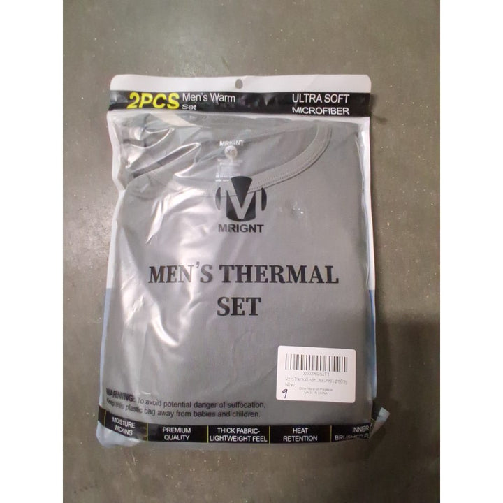 Mrignt Men's Thermal Set, Ultra Soft Microfiber - Size X-Small Retail $30.00