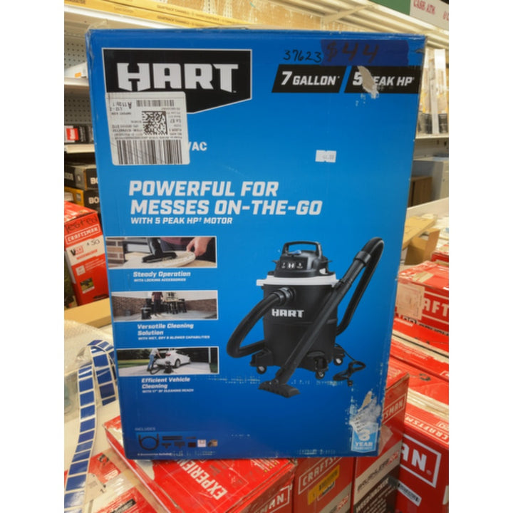 HART 7 Gallon 5 Peak HP Poly Wet/Dry Vacuum  VOC708PF 3701