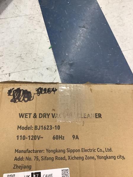 VEVOR Wet & Dry Vacuum Cleaner - BJ1623-10 Retail $80.00