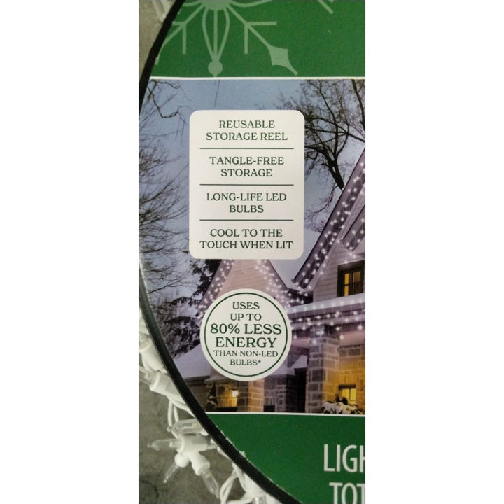 Holiday Time 500 Cool White Icicle Lights - LED, Indoor/Outdoor, 50 ft Lighted Length Retail $35.00